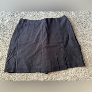 Abercrombie & Fitch Black Linen Skort//Size Small